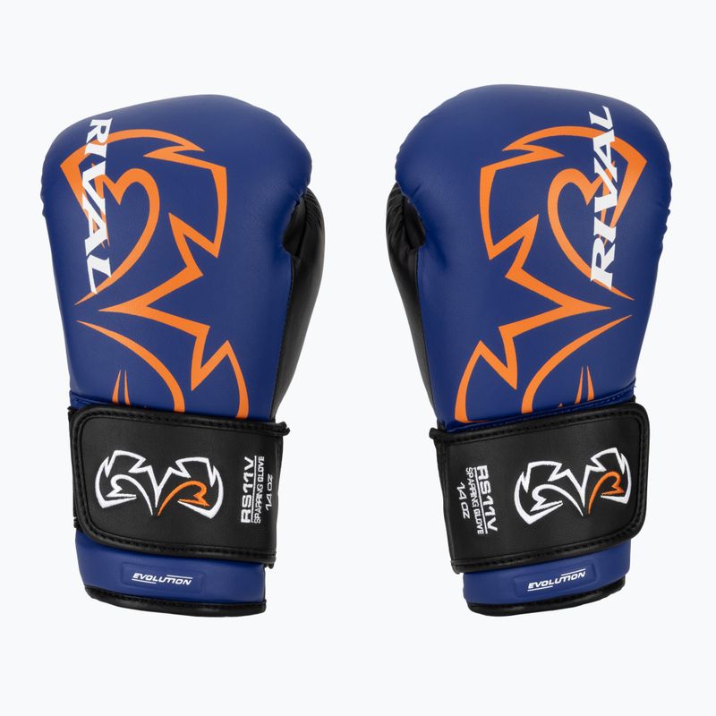 Guantoni da boxe Rival RS11V Evolution blu 2