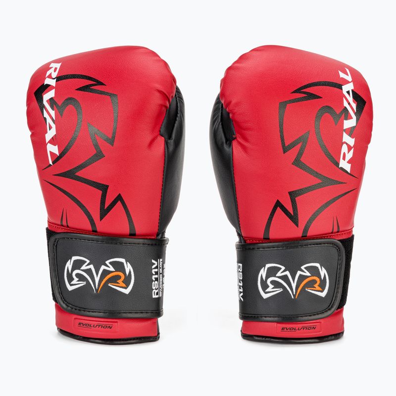 Guantoni da boxe rossi Rival RS11V Evolution 2