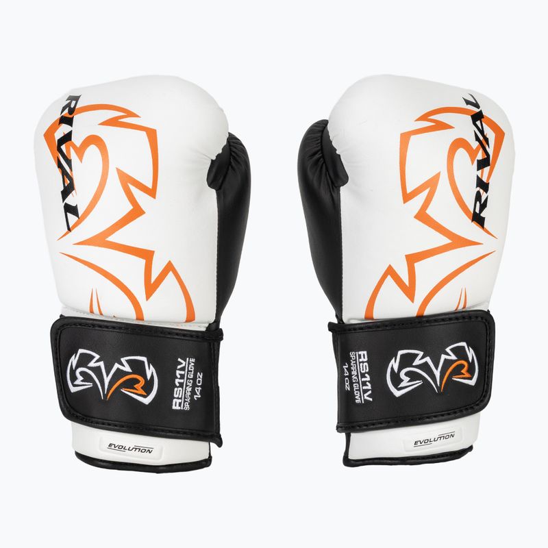 Guantoni da boxe bianchi Rival RS11V Evolution 2