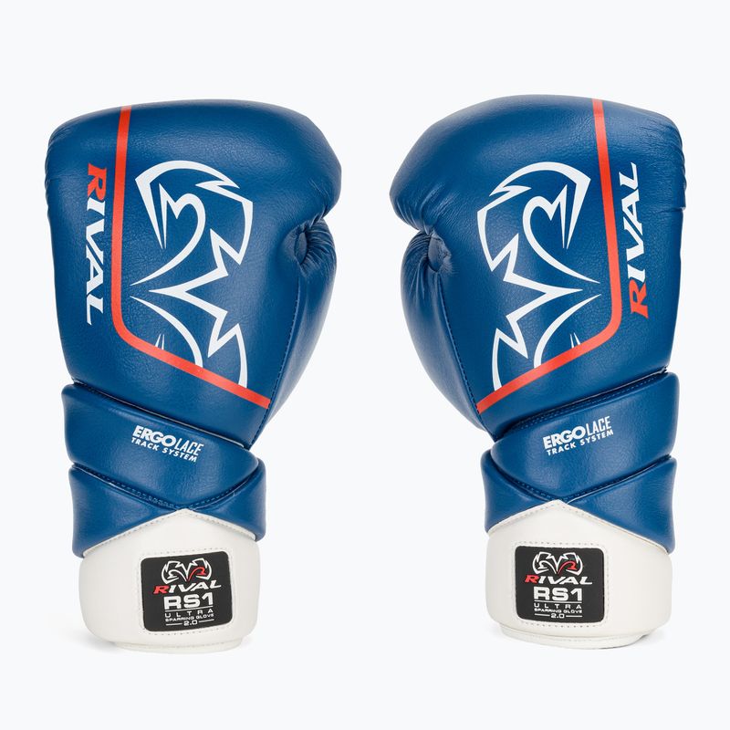 Guanti da boxe Rival RS1 Ultra Sparring 2.0 blu 2