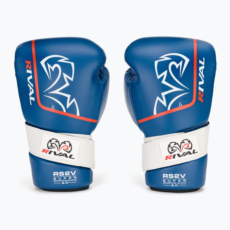 Guanti da boxe Rival Super Sparring 2.0 blu 2