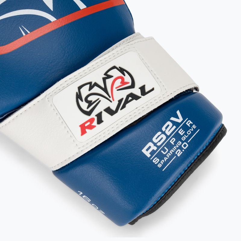 Guanti da boxe Rival Super Sparring 2.0 blu 6