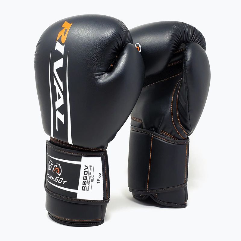 Guantoni da boxe Rival RS60V Workout Sparring Gloves 2.0 black 2