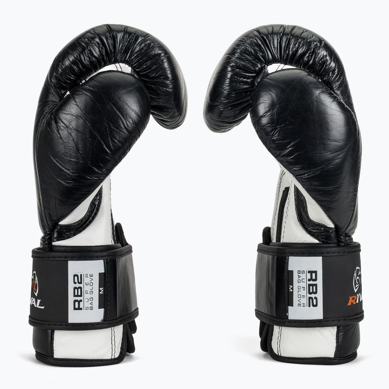 Guanti da boxe Rival RB2 Super Bag 2.0 nero 4