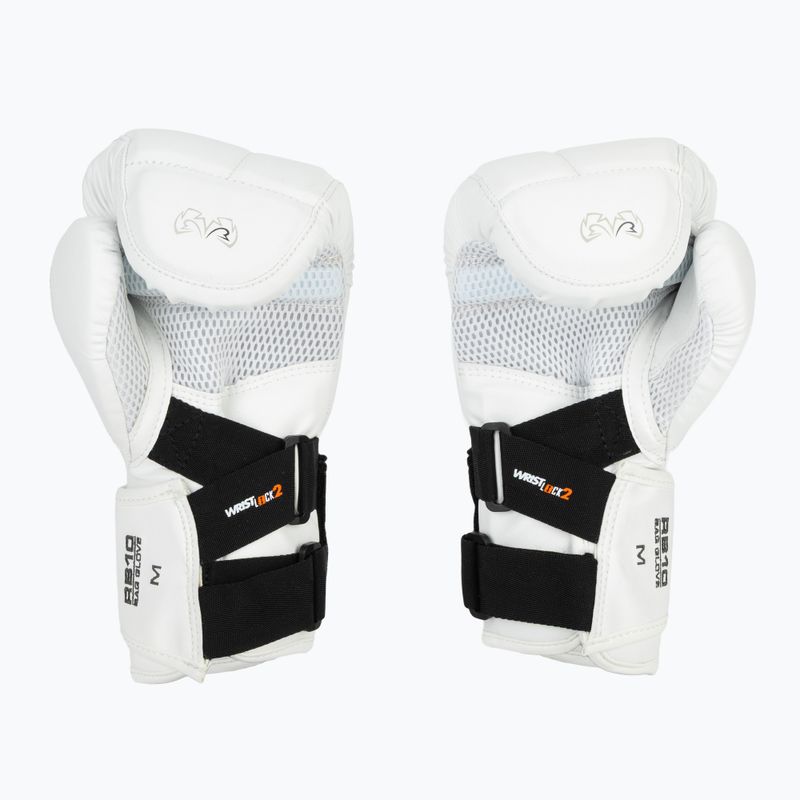 Rival RB10 Intelli-Shock Bag guantoni da boxe bianchi 3