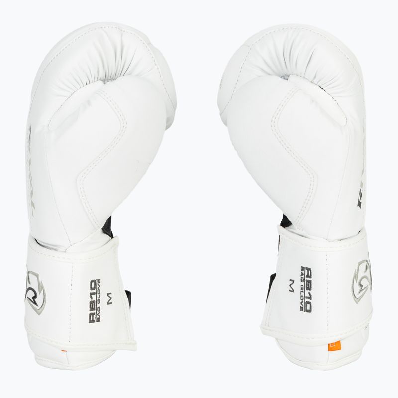 Rival RB10 Intelli-Shock Bag guantoni da boxe bianchi 4