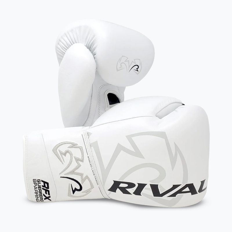 Rival RFX-Guerrero Sparring-SF-H guantoni da boxe bianchi 3