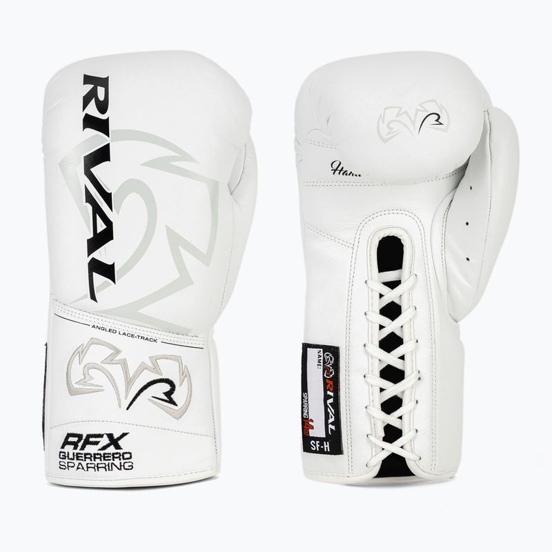 Rival RFX-Guerrero Sparring-SF-H guantoni da boxe bianchi