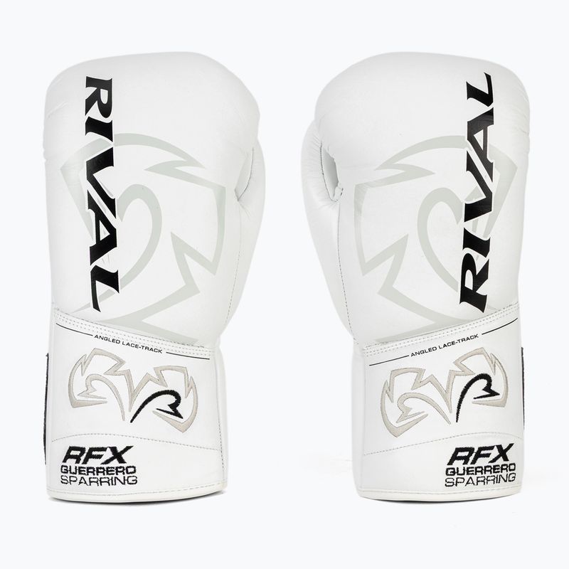 Rival RFX-Guerrero Sparring-SF-H guantoni da boxe bianchi 2
