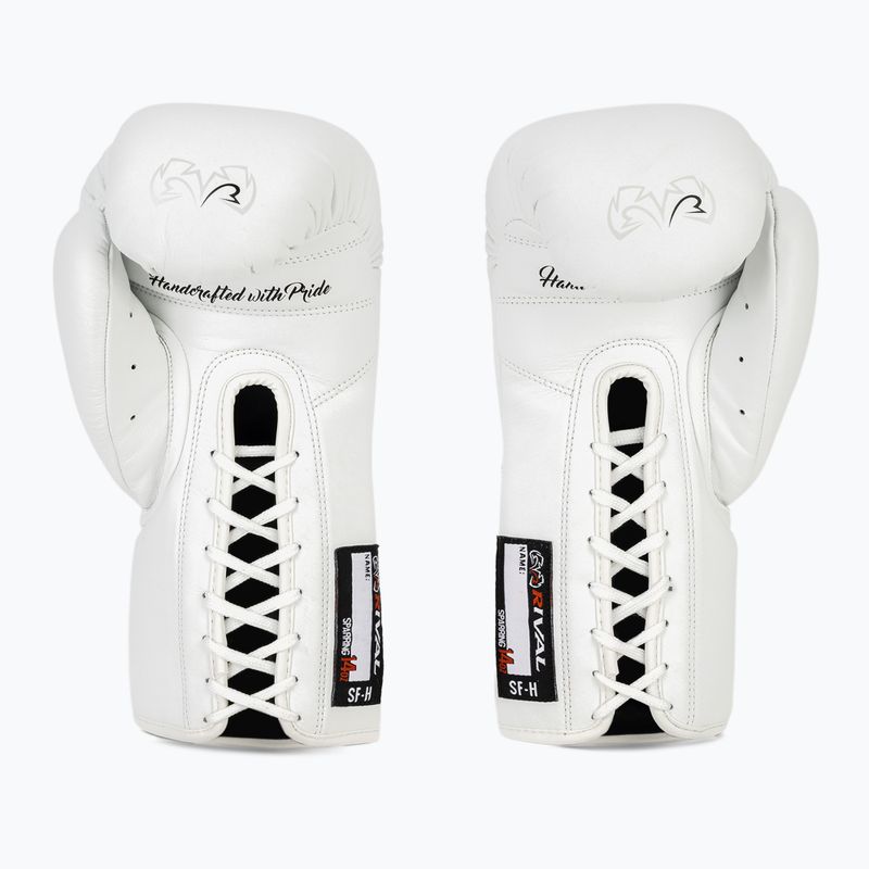Rival RFX-Guerrero Sparring-SF-H guantoni da boxe bianchi 4