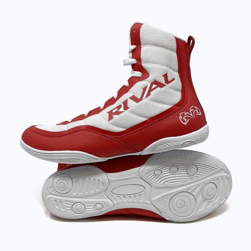 Scarpe da boxe Rival RSX-Prospect bianco/rosso 6