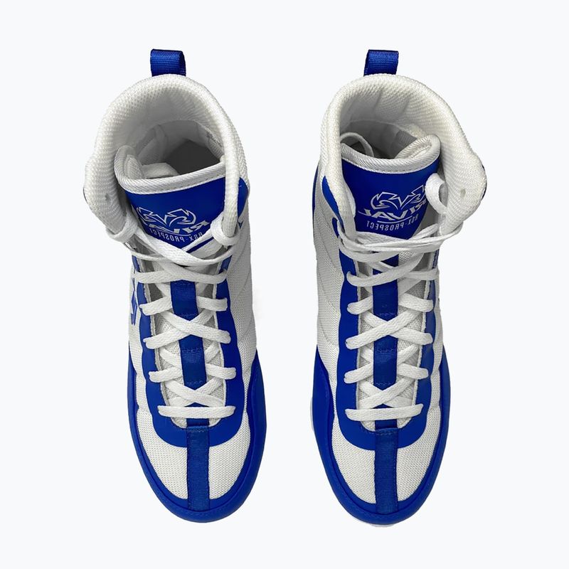 Scarpe da boxe Rival RSX-Prospect bianco/blu 5