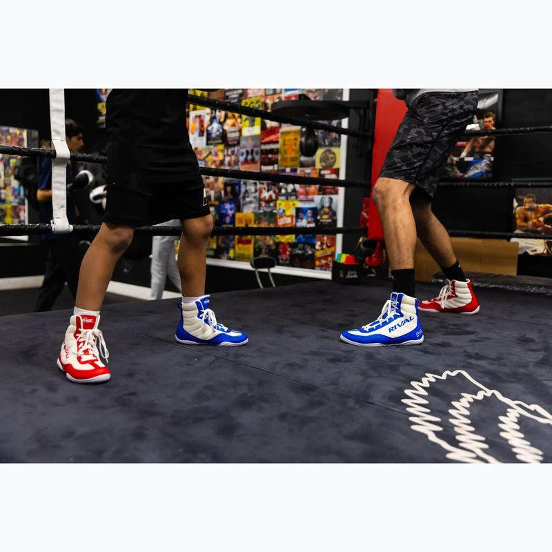 Scarpe da boxe Rival RSX-Prospect bianco/blu 7