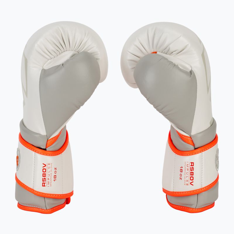 Guantoni da boxe Rival Impulse Sparring Gloves Gants white/orange 4