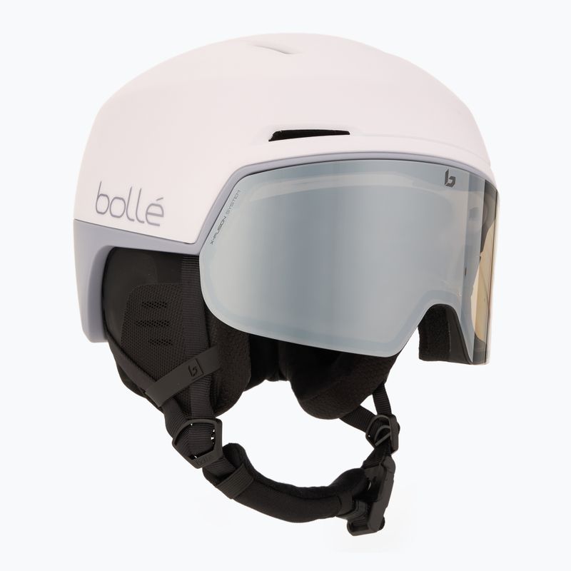 Casco da sci Bollé X-Fusion bianco lilla opaco/fotocromatico pistola