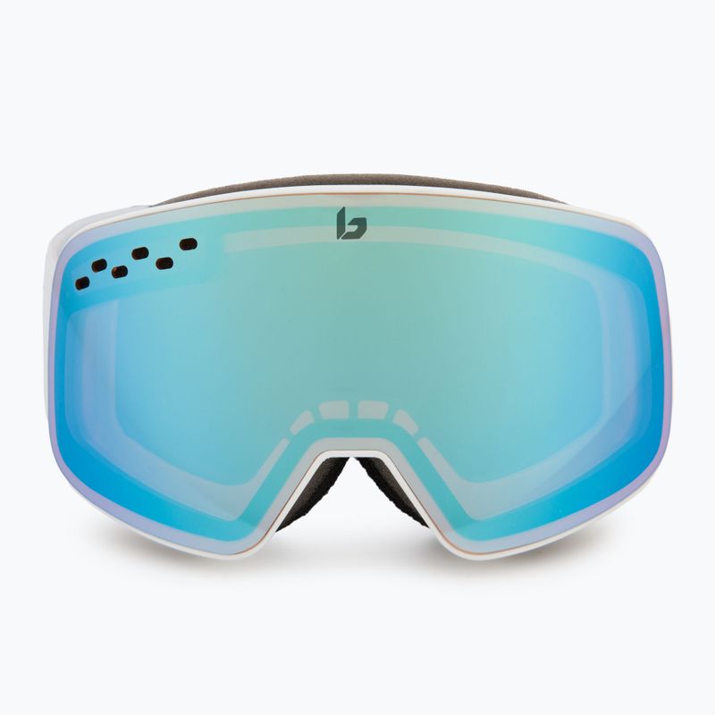Occhiali da sci Bollé Nevada bianco blu metallizzato opaco/azzurro 2