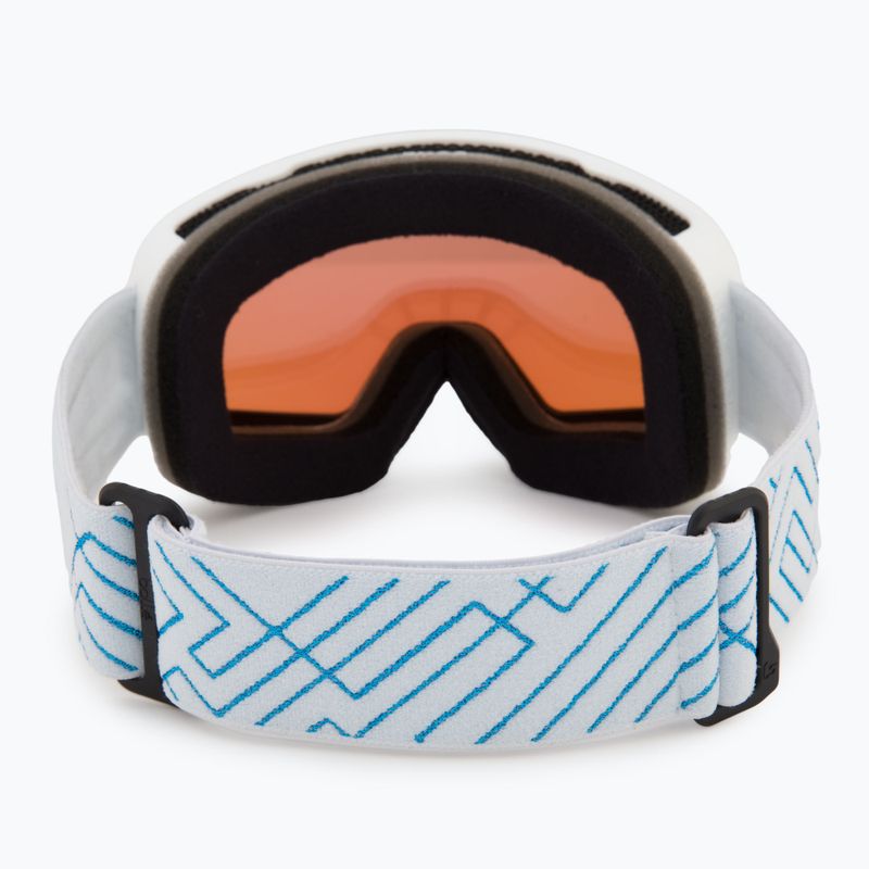 Occhiali da sci Bollé Nevada bianco blu metallizzato opaco/azzurro 3