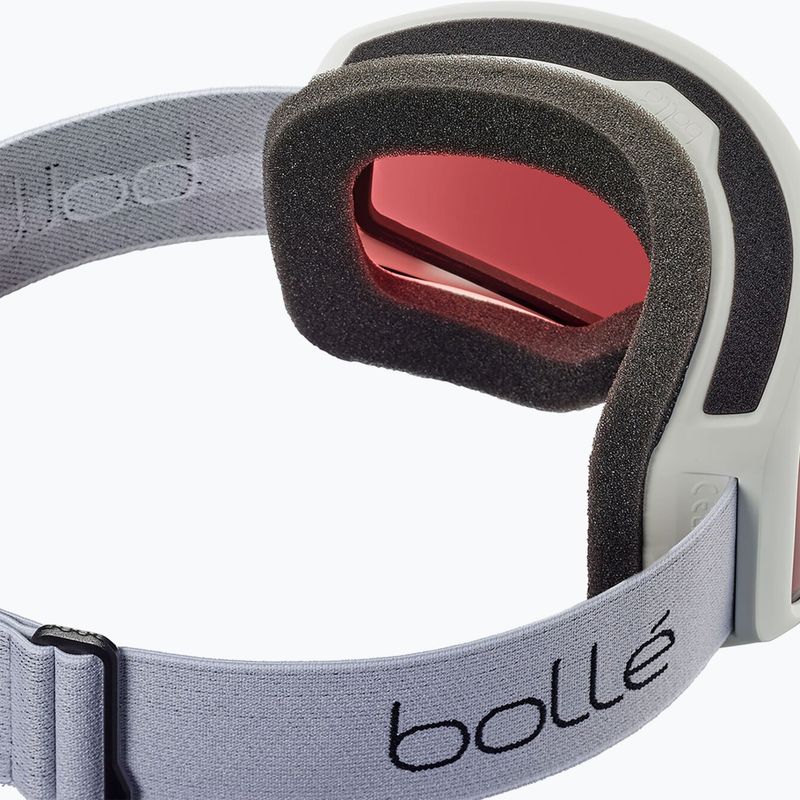Occhiali da sci Bollé Bedrock bianco opaco/vermiglio 2