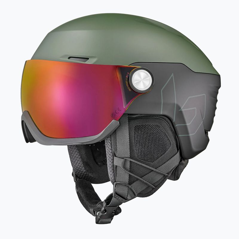 Casco da sci Bollé V-Ryft Pure sun forest matte/photochromic red
