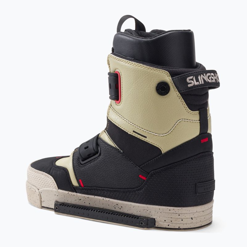 Attacchi da wakeboard Slingshot RAD nero/giallo/beige 3