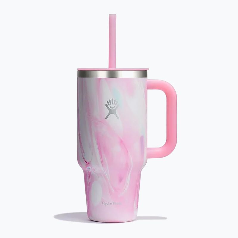 Hydro Flask Travel Tumbler Jelly tazza termica 945 ml rosa swirl