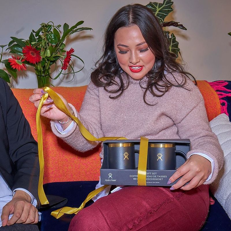 Set di 2 tazze termiche Hydro Flask 350 ml black tie 8