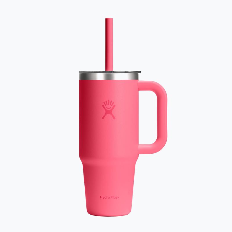 Tazza Hydro Flask Travel Tumbler Clear Lid 710 ml popstar pink