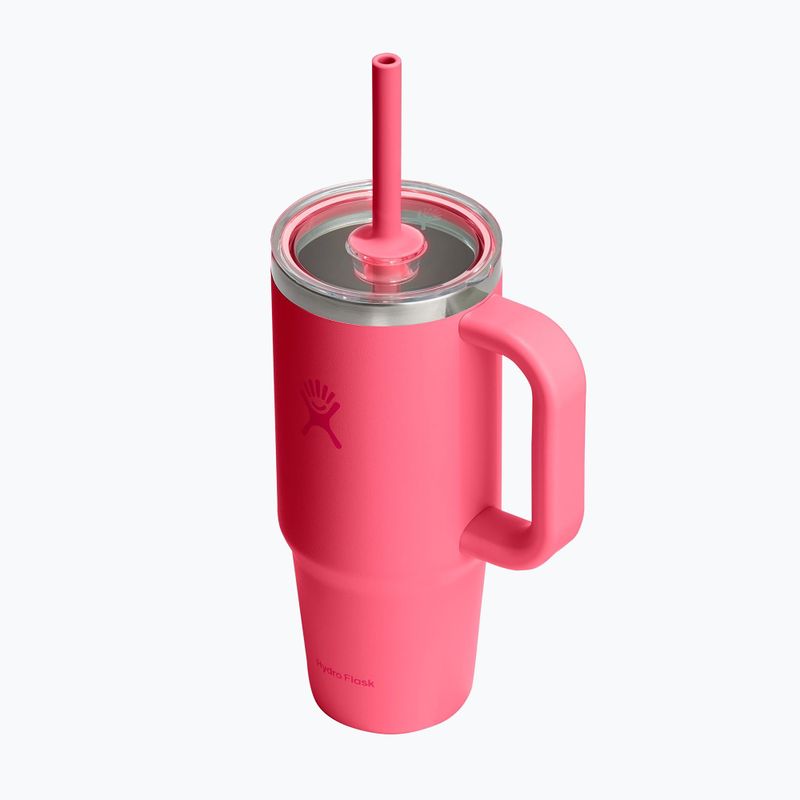 Tazza Hydro Flask Travel Tumbler Clear Lid 710 ml popstar pink 3