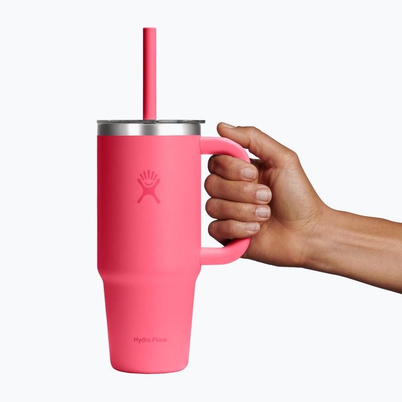 Tazza Hydro Flask Travel Tumbler Clear Lid 710 ml popstar pink 5