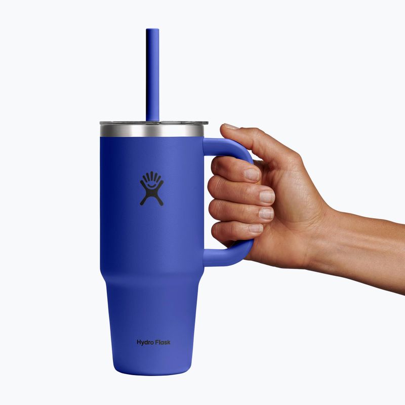 Tazza Hydro Flask Travel Tumbler Clear Lid 710 ml capri blue 5