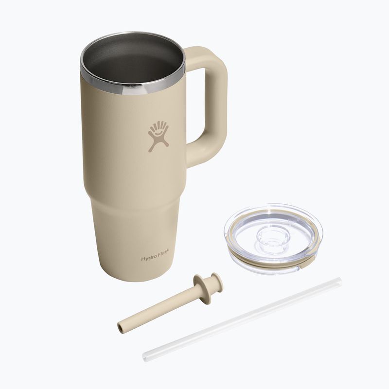 Tazza Hydro Flask Travel Tumbler Clear Lid 710 ml oat 4