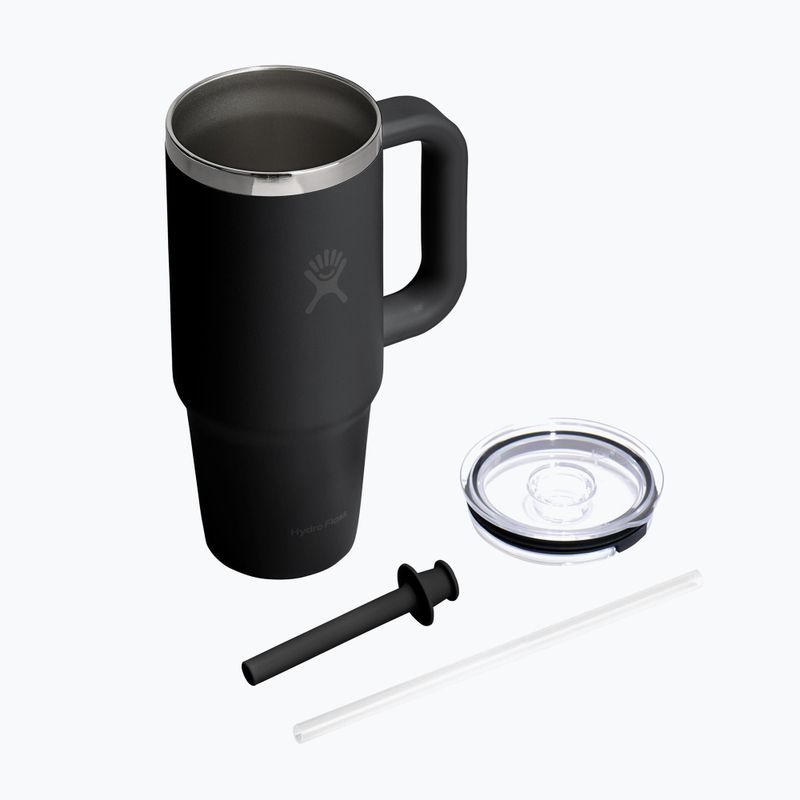 Tazza Hydro Flask Travel Tumbler Clear Lid 710 ml black 4