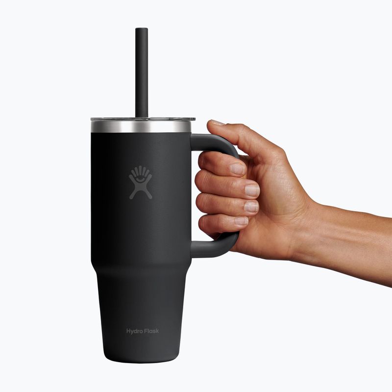 Tazza Hydro Flask Travel Tumbler Clear Lid 710 ml black 5