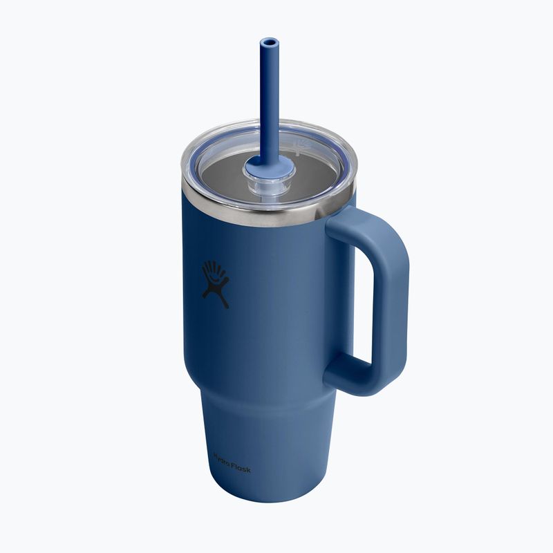 Mug termico Hydro Flask Travel Tumbler Clear LID 945 ml harbor blue 3