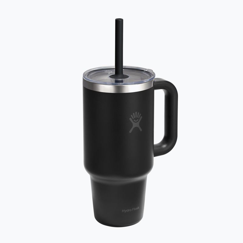 Borraccia termica Hydro Flask Travel Tumbler Clear Lid black 2