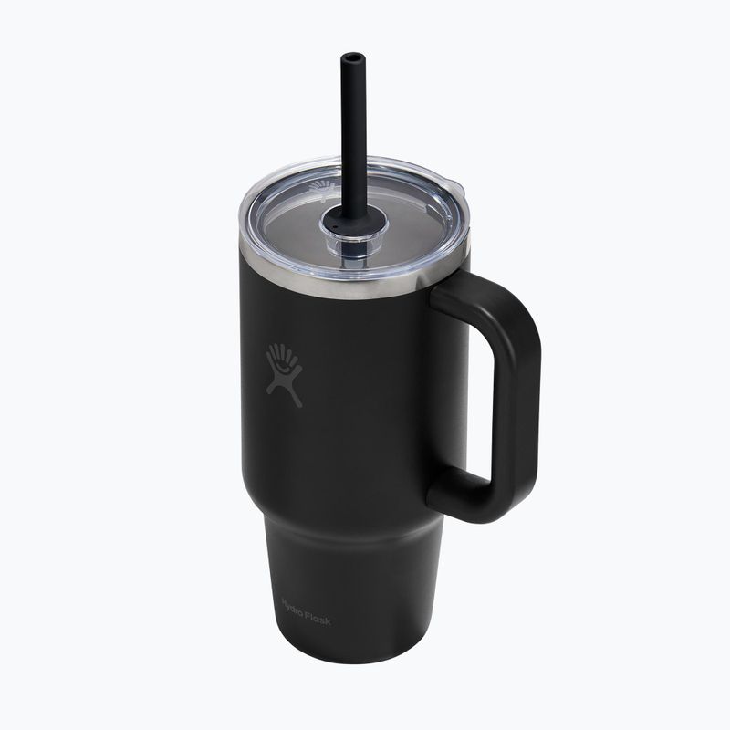Borraccia termica Hydro Flask Travel Tumbler Clear Lid black 3