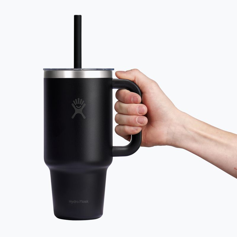 Borraccia termica Hydro Flask Travel Tumbler Clear Lid black 5