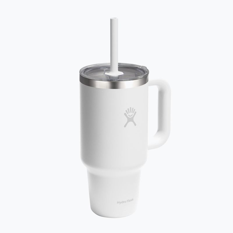 Borraccia termica Hydro Flask Travel Tumbler Clear Lid white 2