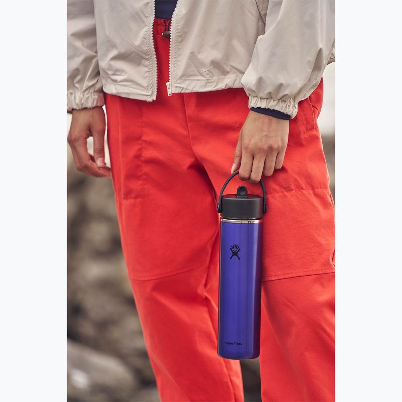 Borraccia termica Hydro Flask Lightweight Wide Flex Straw 710 ml sapphire blue 8