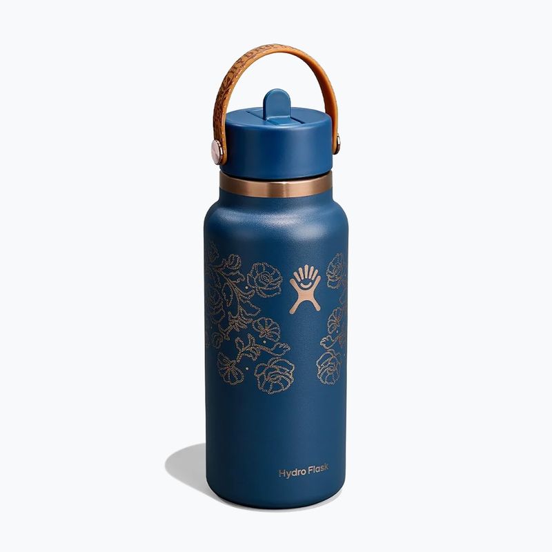 Borraccia termica Hydro Flask Wide Mouth with Flex Straw Cap 946 ml western dark blue 2