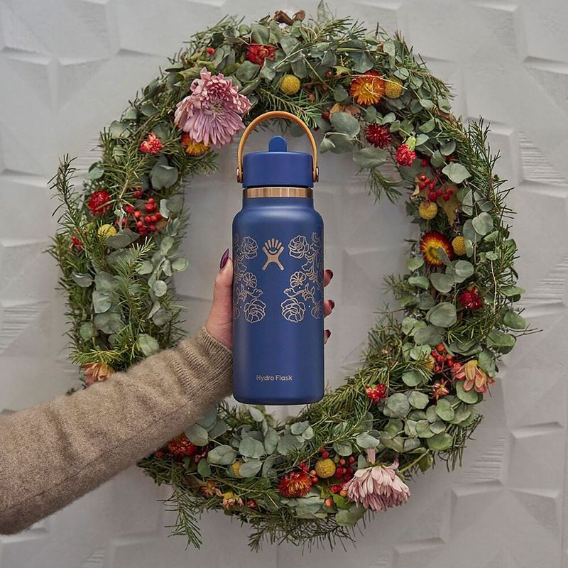 Borraccia termica Hydro Flask Wide Mouth with Flex Straw Cap 946 ml western dark blue 7