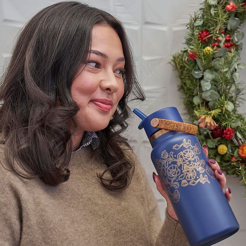 Borraccia termica Hydro Flask Wide Mouth with Flex Straw Cap 946 ml western dark blue 8