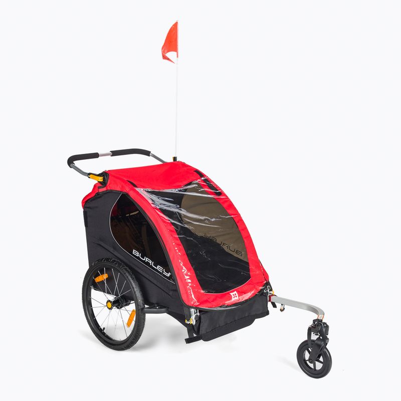 Rimorchio per biciclette Burley Honey Bee 2021 rosso