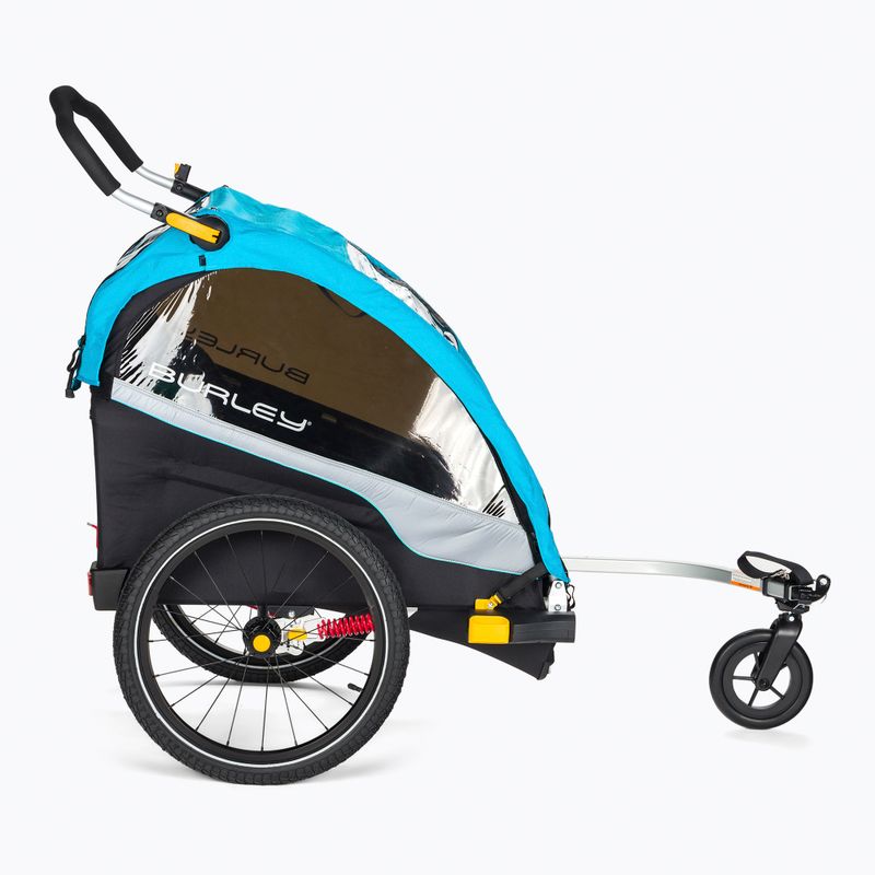 Rimorchio per biciclette Burley D'Lite X Double aqua 2