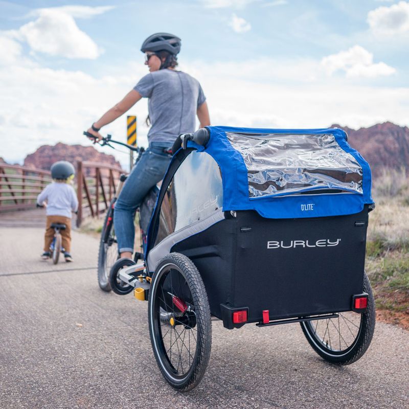 Rimorchio per biciclette Burley D'Lite X Double aqua 14