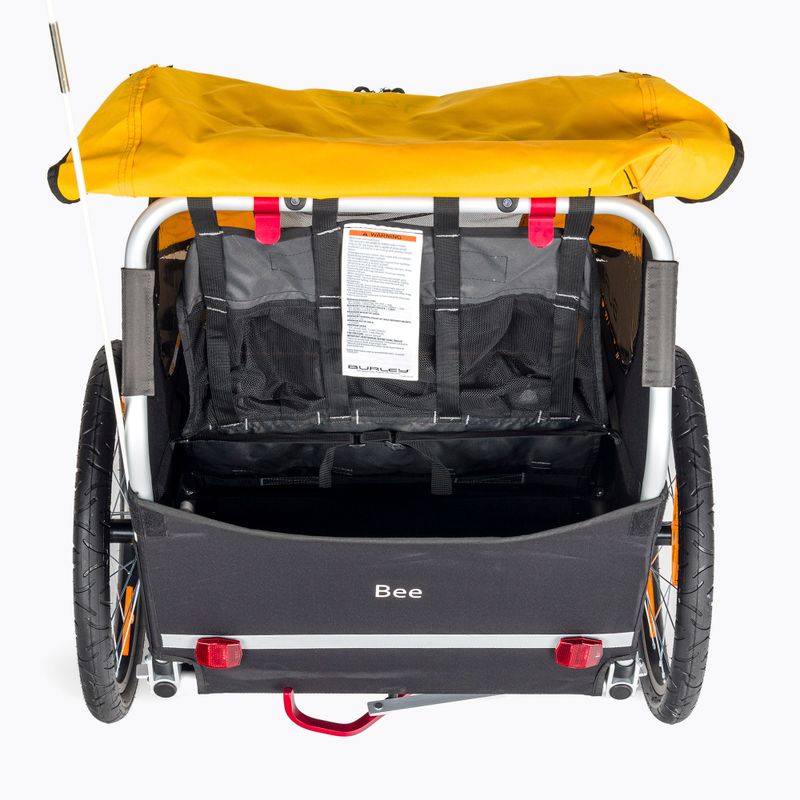 Burley Bee Rimorchio per biciclette doppio giallo 4
