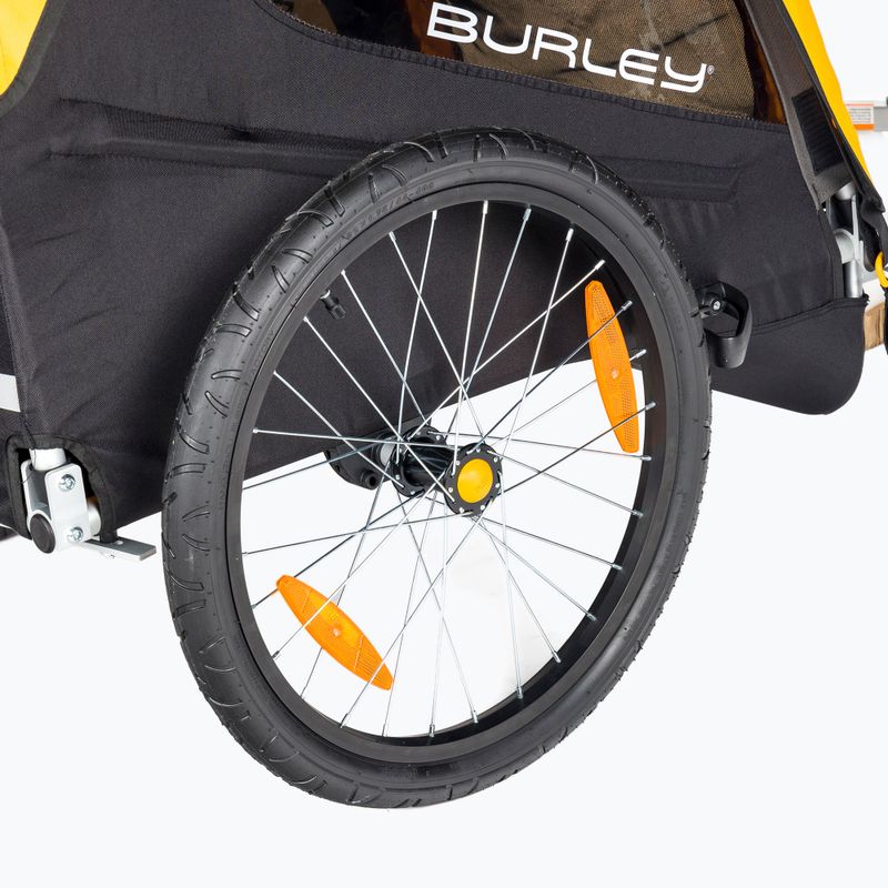Burley Bee Rimorchio per biciclette doppio giallo 5