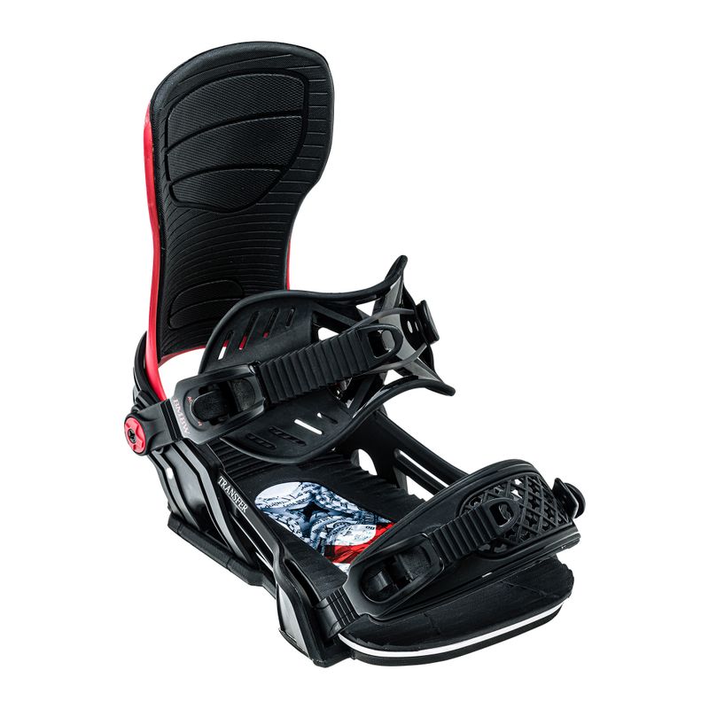 Attacchi da snowboard Bent Metal Transfer nero/rosso 5