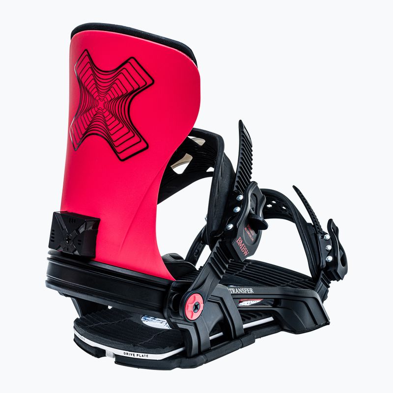 Attacchi da snowboard Bent Metal Transfer nero/rosso 6