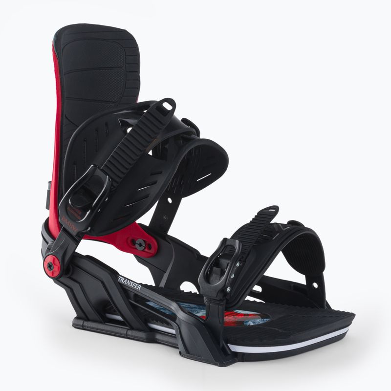 Attacchi da snowboard Bent Metal Transfer nero/rosso
